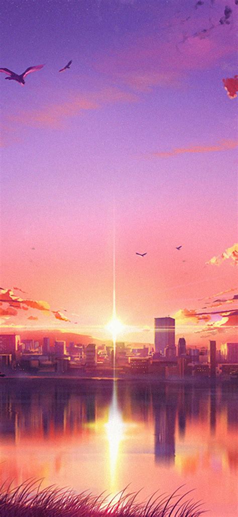 X Anime Sunset Scene Iphone XS Iphone Iphone X HD K Wallpapers Images Backgrounds