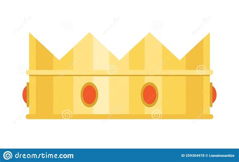Golden Crown Icon Stock Illustration Illustration Of Round 259304978
