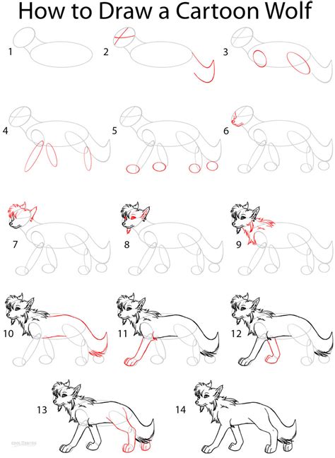 Transparent black and white anime png warrior cat drawings. How to Draw a Cartoon Wolf (Anime Step by Step Pictures) | Cool2bKids