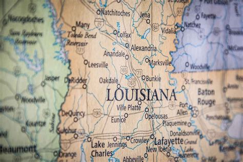 Louisiana Map With Cities And Parishes Iqs Executive