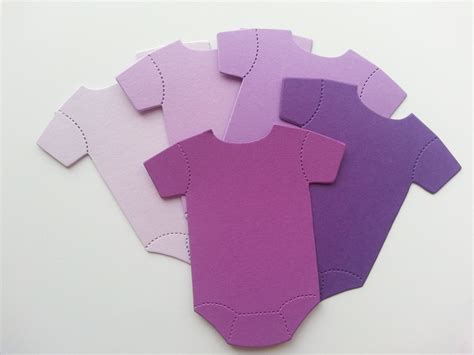 Paper Baby Onesie Cut Out Scrapbooking Embellishments Baby