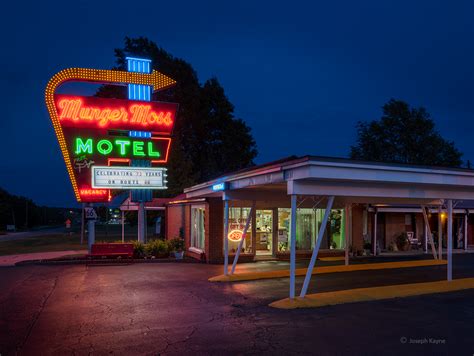 Old Motel At Night Missouri Joseph Kayne Photography