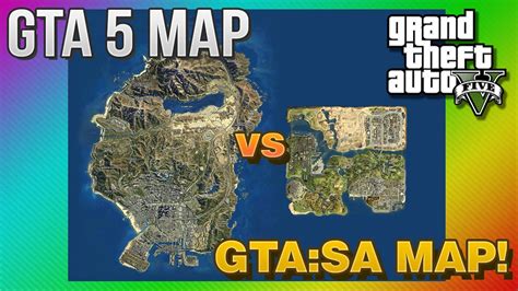 Gta 5 Map Vs Gta San Andreas Map Are They The Same Gta 5 Youtube