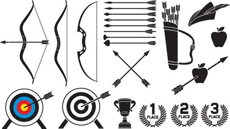 Archery Vector Art Icons And Graphics For Free Download