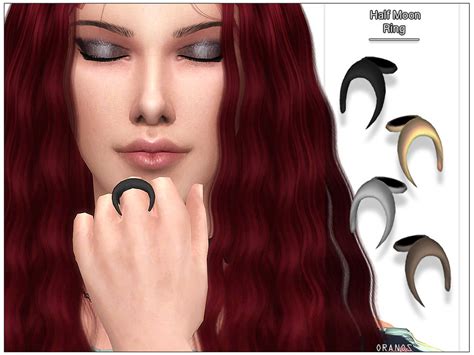 The Sims Resource Half Moon Ring Left