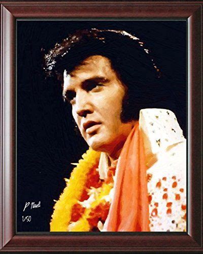 Elvis Presley Framed Oil Painting 11 X 14 By Peter Nowell Limited Edit