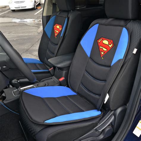 Superman Car Seat Cushion Padded Comfort Support For Car Truck Suv