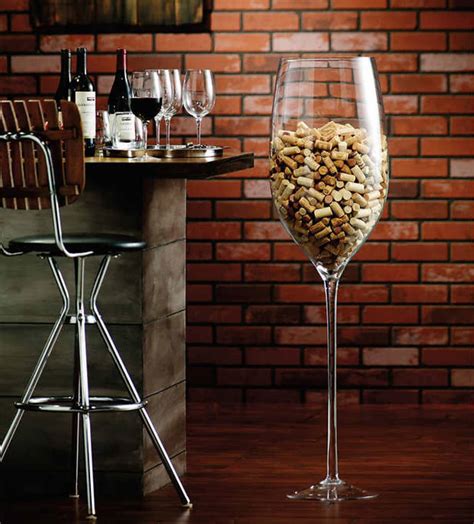 A great idea if you're looking to craft a new accessory or decoration for your home is to somehow incorporate mason jars into the design. Costco Amazon Oversized Wine Glass Decor | Apartment Therapy