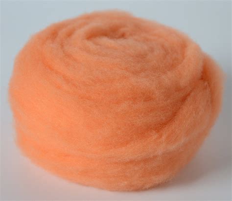 Peach American Farm Wool Merino Wool Roving Para Fieltro Etsy España