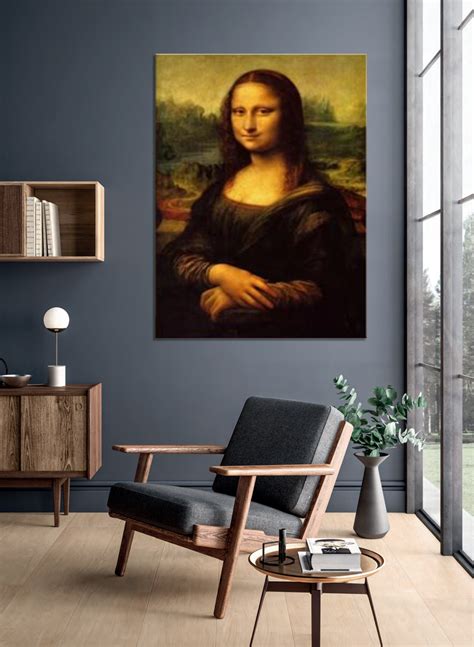 Mona Lisa Luxury Abstract Art Framed Wall Canvas For Home Etsy