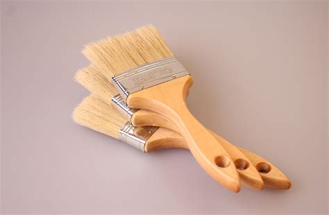 Pure Brown Hog Bristle Paint Brush For Sale Paint Brush From China