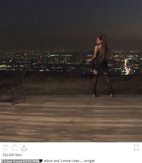 Ariana Grande Poses In Black Lingerie As She Teases New Album And Video Ahead Of Release Daily