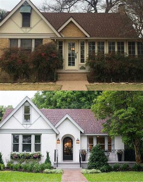 Dirt, mold, moss and other natural materials can get caught in the many cracks and cracks in bricks. 10 Inspiring Before and After Exterior MakeoversBECKI OWENS