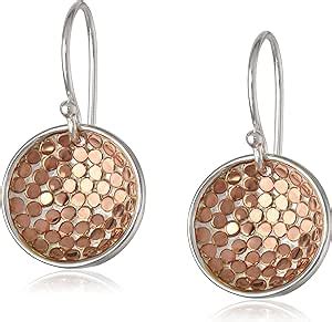 Amazon Com Anna Beck Designs Bali K Rose Gold Plated Dish Earrings
