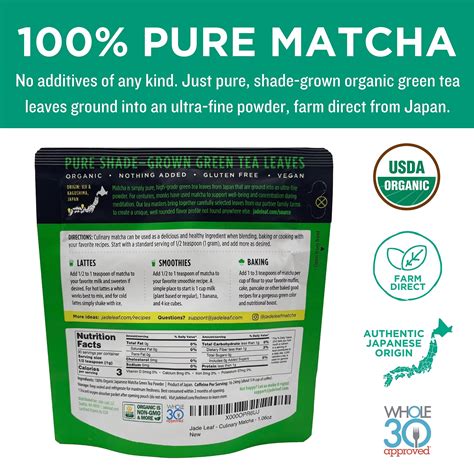 Buy Jade Leaf Organic Matcha Green Tea Powder Authentic Japanese