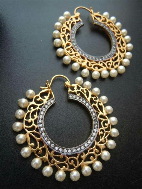 Halka Küpeler Geri Döndü Indian Jewellery Design Earrings Fashion