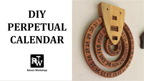 How To Make A Perpetual Calendar Diy Wooden Calendar Youtube