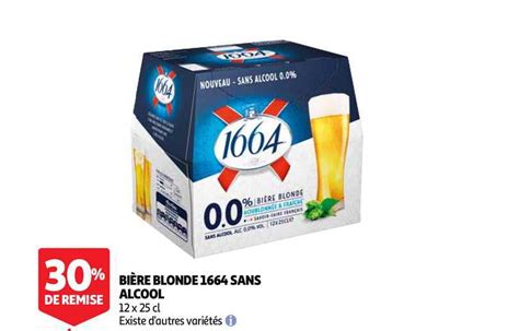 Offre Bière Blonde 1664 Sans Alcool Chez Auchan