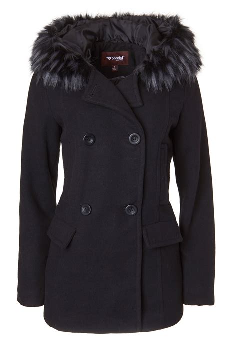 Black Wool Peacoat Womensnew Daily Offers