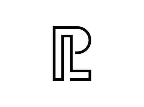 Monogram Letter PL Logo Design