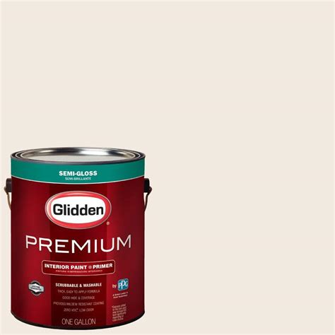 Glidden Premium 1 Gal Hdgwn03 Antique White Semi Gloss Interior Paint