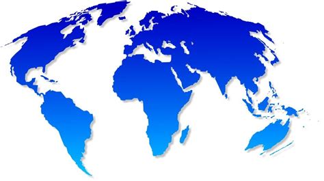 Blue Earth Map Of The World Free Stock Illustrations Creazilla