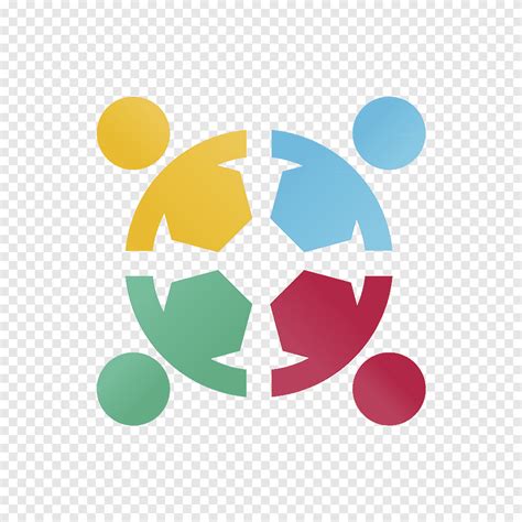 Descarga gratis Círculo multicolor de amigos ilustración logotipo de