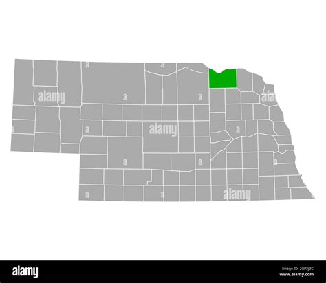 Map Of Knox In Nebraska Stock Photo Alamy