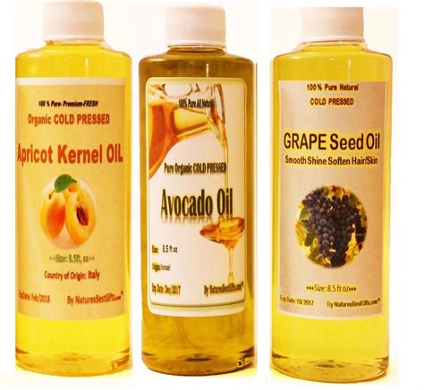 Usda certified organic apricot kernel oil vitamins a&e reducing dark circle. Apricot Kernel Oil - Grape Seed Oil - Avocado Oil ...