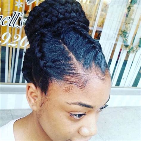 By kenneth | click here to learn how to go natural and grow the various styles come about by twisting goddess braids into knots or buns and combining them the bun helps protect the hair ends of your hair and looks very classy. 31 Goddess Braids Hairstyles for Black Women | Page 3 of 3 ...