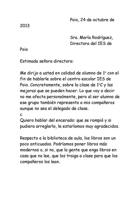 Cartas Al Director Ejemplo De Carta Formal Carta De Opinion Carta