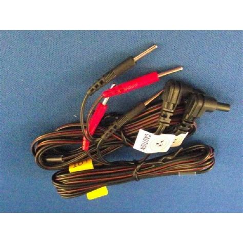 2 electrode tens unit lead wires w pin connectors 45