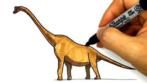 You can post your drawing on the pick and draw facebook page…i'd love to see your drawing! How to draw Brachiosaurus / Dinosaurs Drawing Tutorial for ...