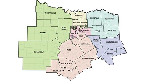North Texas County Map