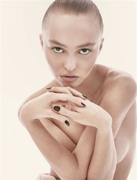 Lily Rose Depp Goes Topless For Revealing Cr Fashion Book Shoot