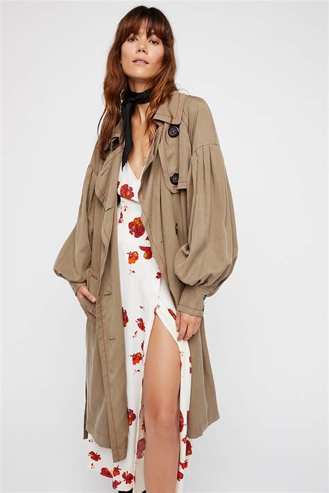 Shop Our Balloon Sleeve Trench Coat At Share Style Pics With Fp Me And Read