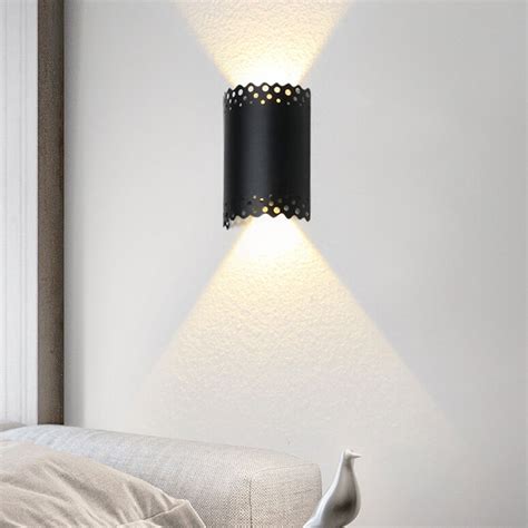 Modern Creative Hollow Half Cylinder Led Wall Sconce Lamp Bulbsquare