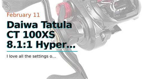 Daiwa Tatula CT XS Hyper Speed Right Hand Baitcast Fishing