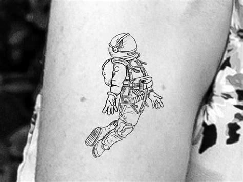 Astronaut Temporary Tattoo Space Man Tattoo