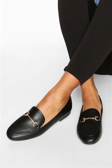 T Bar Basic Loafers Work Shoes Women Black Shoes Women Office Shoes