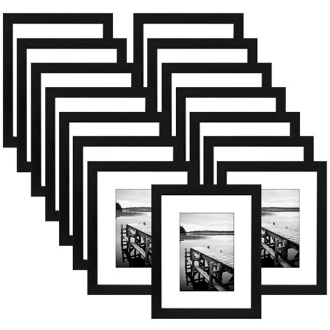 15 Pack 8 X 10 Picture Frame Displays 5 X 7 Pictures