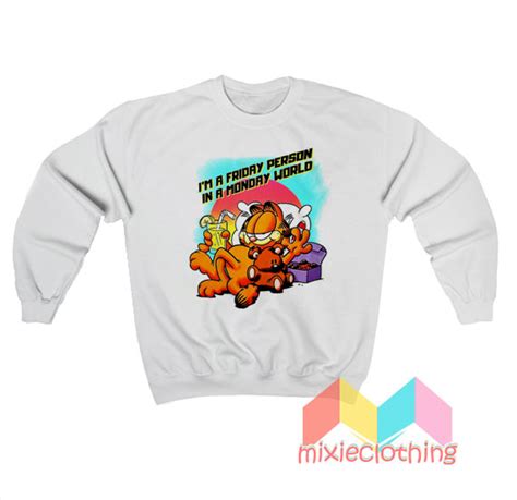 Garfield Im A Friday Person Sweatshirt