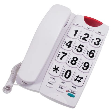 Alzheimers Dementia Large One Touch Dialing Big Button Phone Ringer