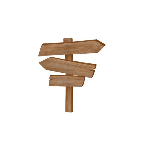 Wooden Arrows Sign The Way To Right And Left Design Wood Arrow Brown