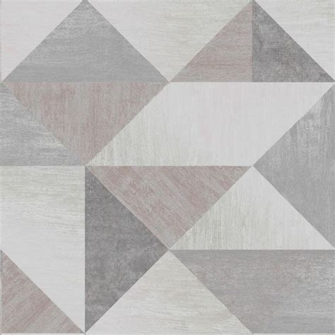 Brewster Exeter Grey Geometric Wallpaper In The Wallpaper