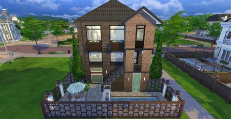 Newcrest Townhouse Nocc 700 Follower T Lot Love And Scenery Sims 4