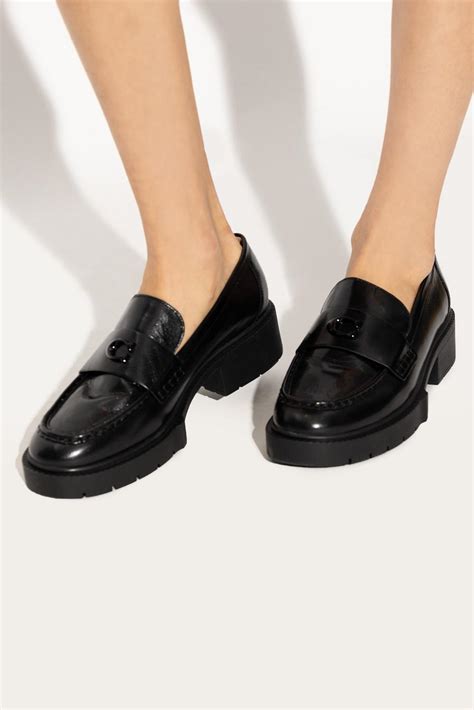 Coach Leah Loafers In Black Lyst