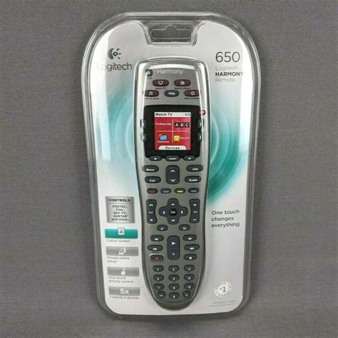 Logitech 915 000159 Harmony 650 Universal Color Screen Remote Silver For Sale Online Ebay