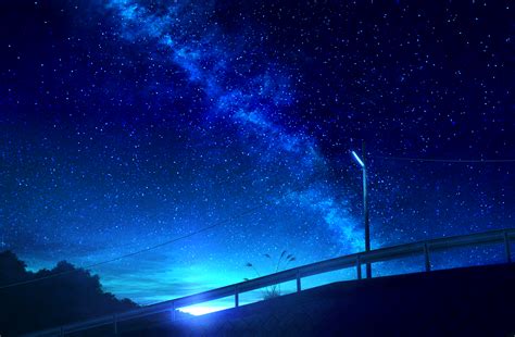 Anime Night Scenery Wallpapers Wallpaper Cave