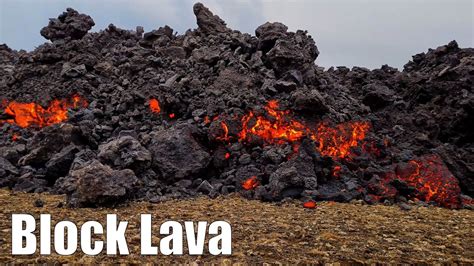 Block Lava Flows At Geldingadalur Eruption Iceland Youtube